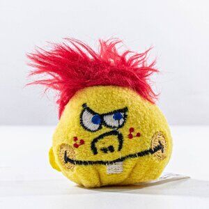 Vintage Silly Slammers Fava Keychain Beanbag Plush 90s Y2K Toy *NO SOUND*